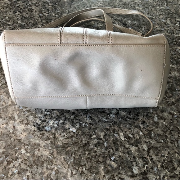 J CREW Factory Gray Leather Crossbody/Satchel Bag - Picture 5 of 16